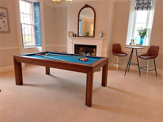 Signature Anderson Walnut Pool Dining Table: 7ft